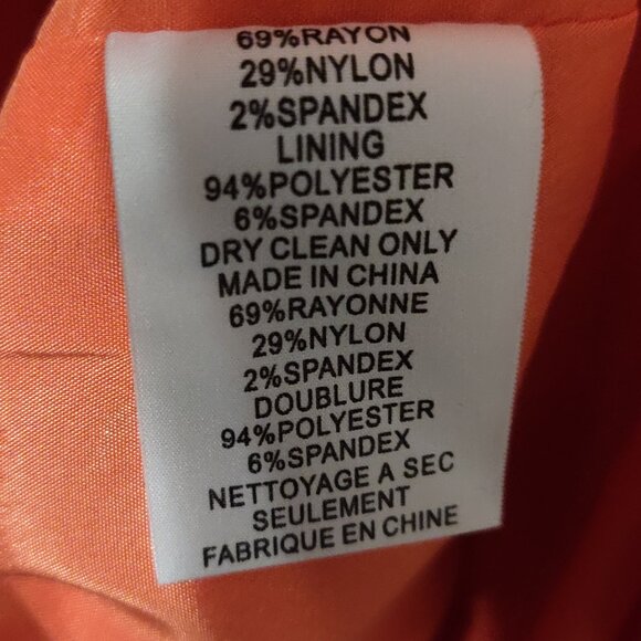 Trina Turk Orange Delight Scallop Dress SIZE 6 NEW WITH TAGS - Picture 6 of 9